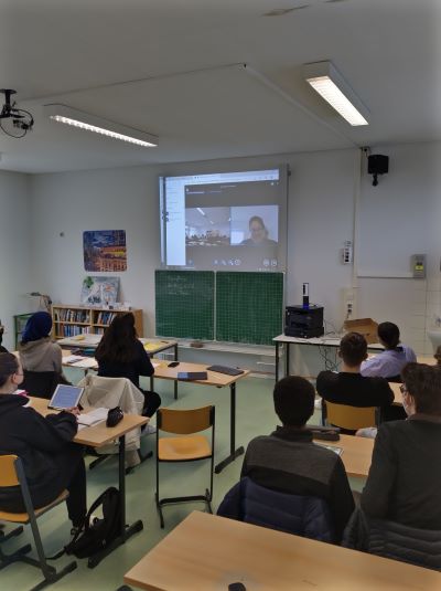 Videocall mit einem Journalisten der Deutschen Welle