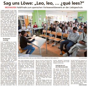 Leo, Leo ... - Halbfinale an der Liebigschule